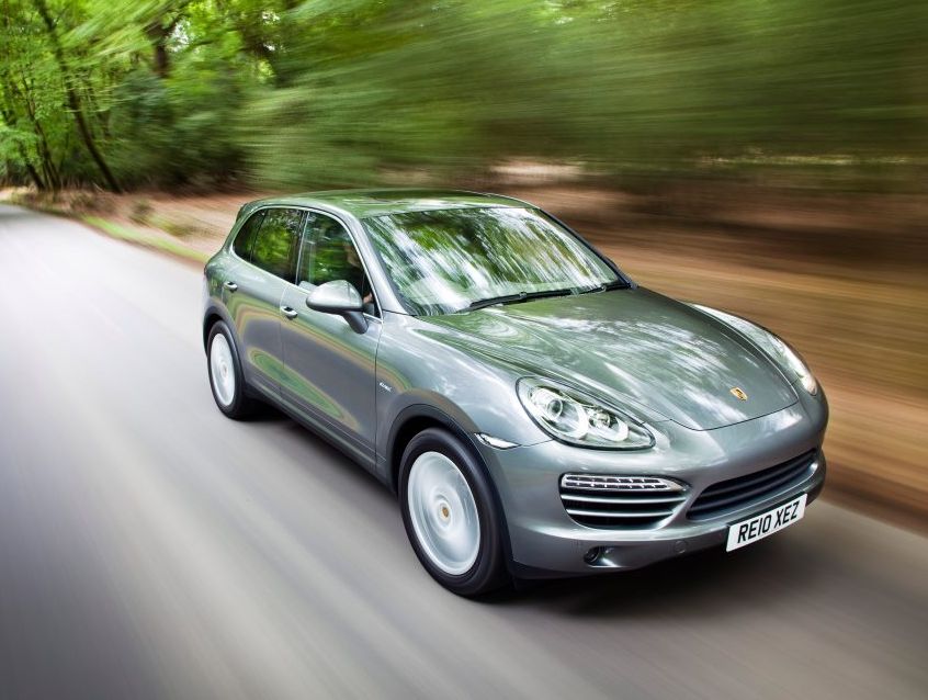 Jackie Gillies drives a Porsche Cayenne. Jackie Gillies drives a Porsche Cayenne.